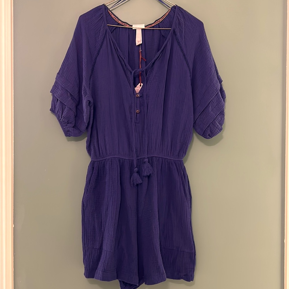 Knox Rose navy romper